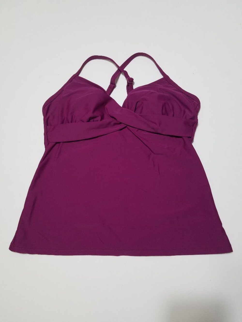 Athleta Swim Tankini Top Purple Size 36B/C